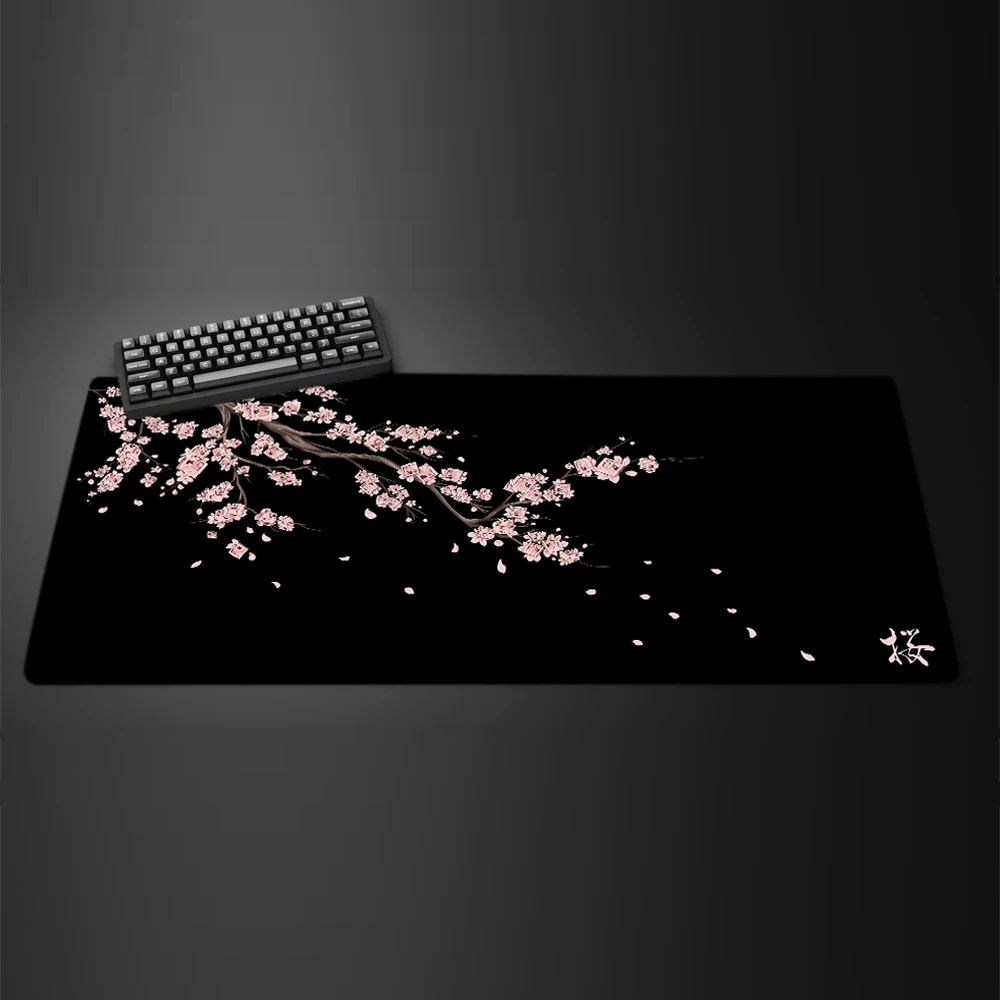 

Japanese Sakura Mausepad cherry blossom Desk Mat Gaming Mat Pad on The Table Office Gamer Accessories Keyboard Mats XL Mouse Pad