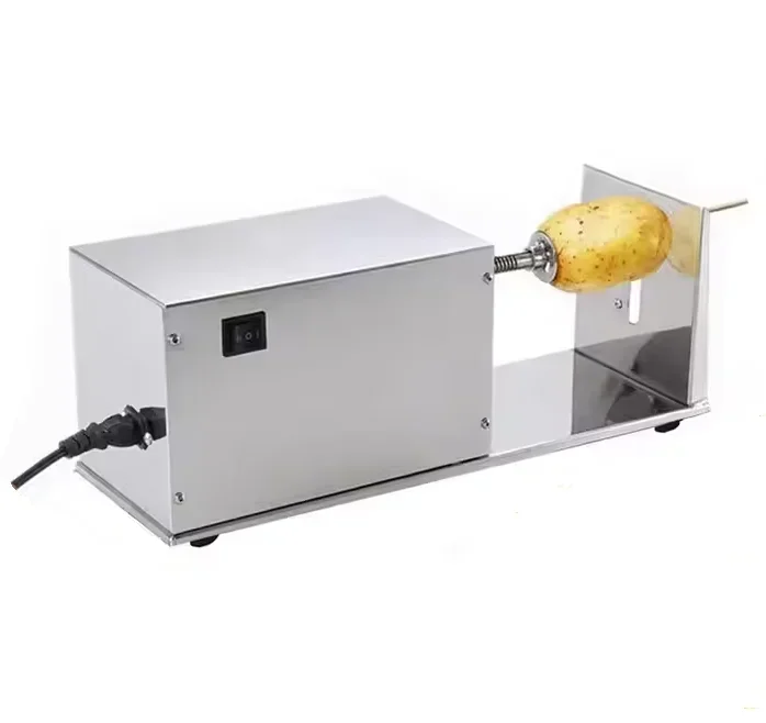 Electric Stainless Steel Spiral Potato Twister Slicer Tornado Potato Cutting Machine Tornado Potato Chip Tower Cutting Machine