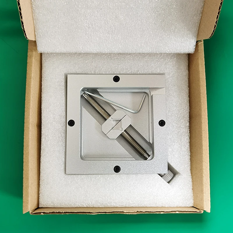 Kit reballing BGA argento 90*90mm 90x90mm stazione reballing con 10 pezzi stencil universale per kit di saldatura per riparazione rilavorazione chip