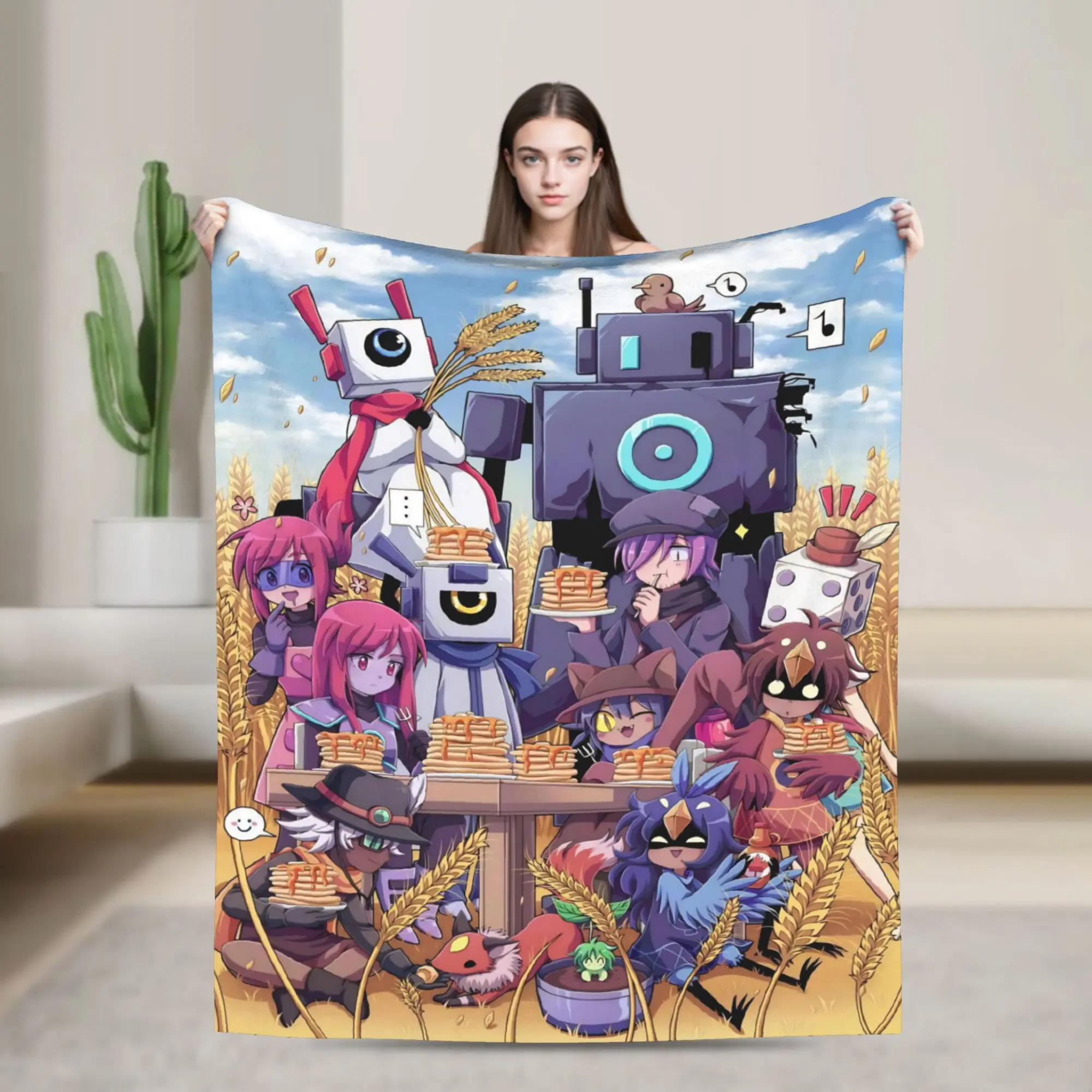 OneShots Niko Printed Blanket For Men Women Ultra Soft  Throw Blankets for Couch 50x60 Inches Multi-size