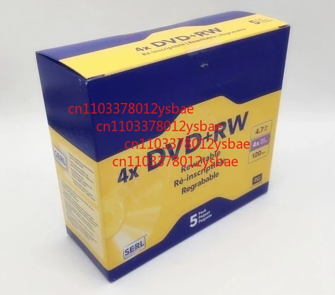 

ДЛЯ Verbatim DVD+RW перезаписываемый 4,7 ГБ 4X 120 минут 5 шт.