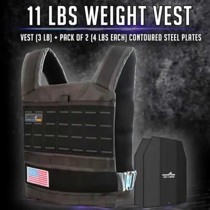 Weighted Vest 6,10,12,25,35, 45, 60lb Removable Iron Weights for Men and Women Workout for Calisthenics & Fitness Sport Training