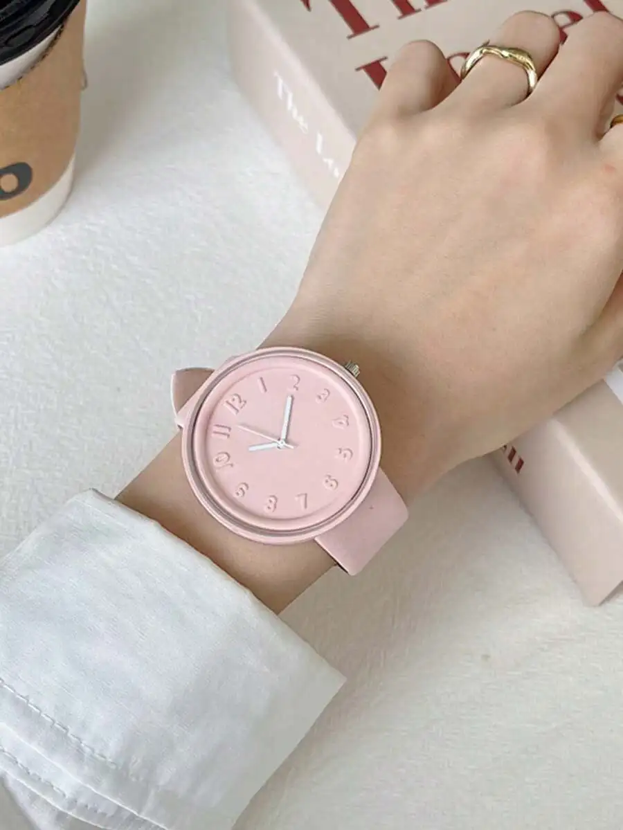 1pc Elegant Quartz Watch With Numeric Dial, Versatile For Daily Wear, Suitable As Gift For Birthday, Party, Anniversary,
