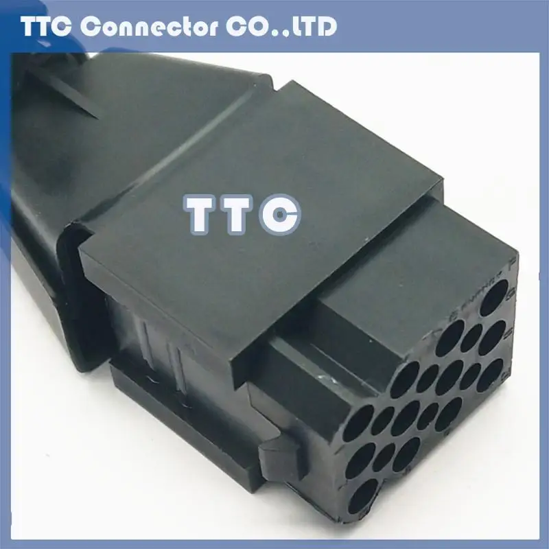 موصل مستطيل مع مشبك الذيل ، أسود ، 12 Core ، SMS12RDH1 ، SMS12RDH-1 ، 5 قطعة لكل مجموعة