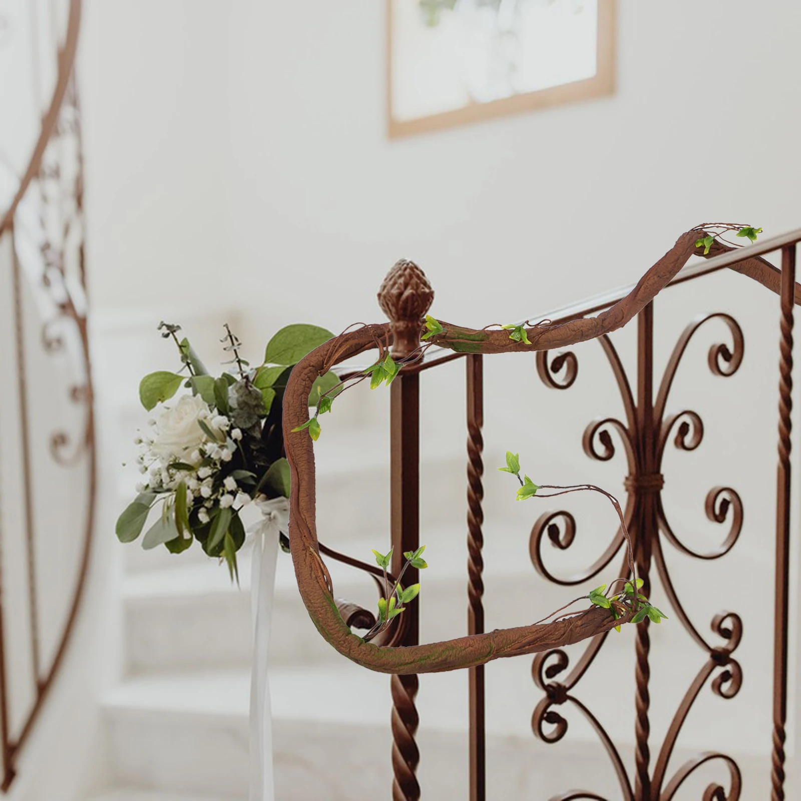 

Artificial Fake Vine Garland Faux Vines Decor For Wedding Party Holiday Home Hanging Plant Imitation Vine Leaves