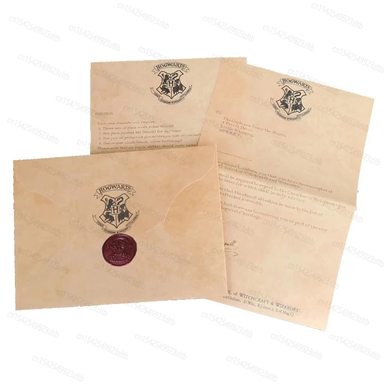 Colección de cartas de Harry Potter, carta de admisión circundante, alta calidad, regalo de cumpleaños de un amigo