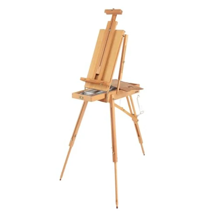 

Премиальный набор для рисования Grand Luxe Half Box French Easel - комплект из пропитанной маслом буковой древесины с деревянной подставкой-мольбертом для рисования, регулируемая высота.