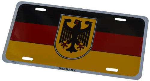 Germany / German - Metal Sign 6 x 12 inches embossed aluminum