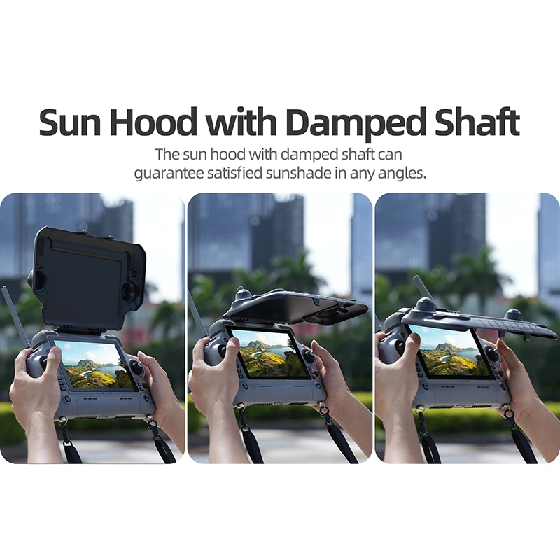 غطاء حماية لـ DJI RC Plus 2 شاشة التحكم عن بعد ظلة مضادة للوهج غطاء عصا التحكم لطائرة DJI Agras Matrice 400 4E 4T بدون طيار