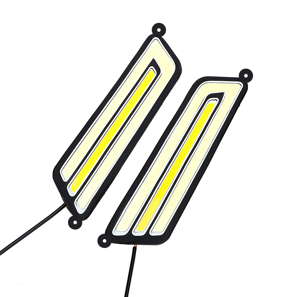 1 Pair Fog Lamp Daytime Running Light LED Car DRL Reversing Light Flexible Turn Signal Lamps COB Car-styling Waterproof