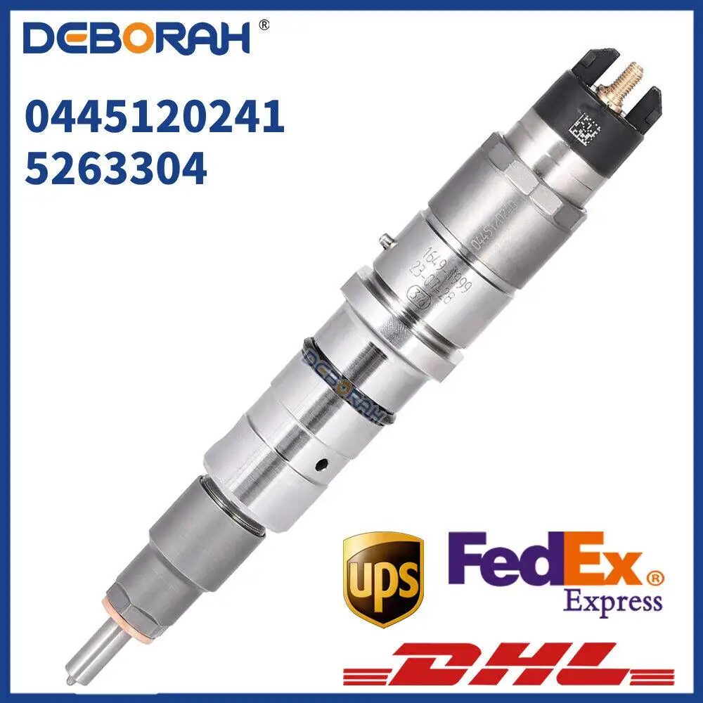 

Diesel Fuel Injector Assembly 0445120241 5263304 Common Rail Injector for Cummins Bosch