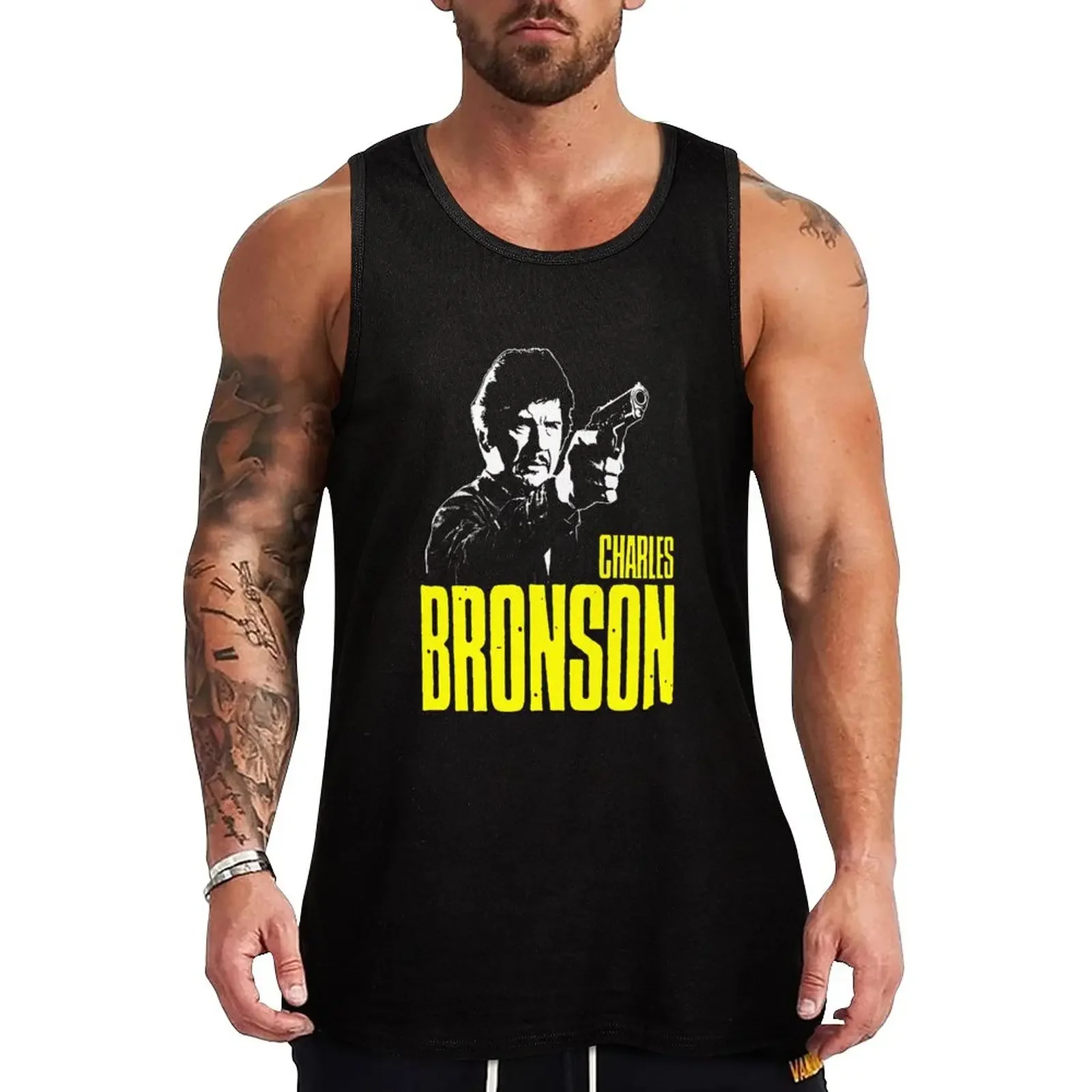 New Charles Bronson Tank Top fitness clothing for men summer 2023 Man sleeveless shirt Men's summer t-shirt