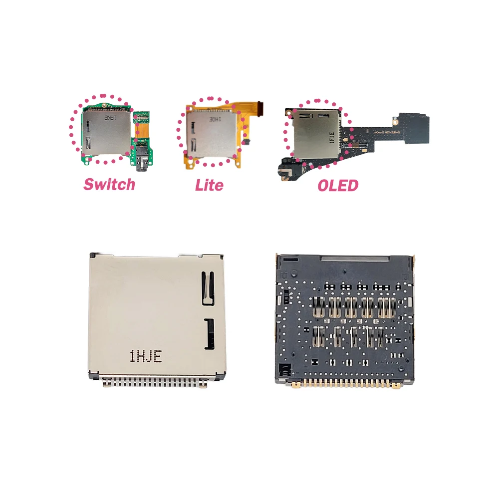 2PCS Repair accessories are suitable for Switch console game console card slot NS card reader Lite Oled reapir integrated circui