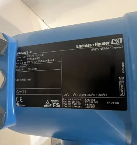 Энтрис + расходомер масса Hauser Promass F 83F25 - 2JXF/0