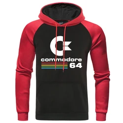 Funny Commodore 64 Cool Men Women Sweatshirts Harajuku Street Hoodies Autumn Winter Fleece Loose Clothes O-Neck Raglan Pullover