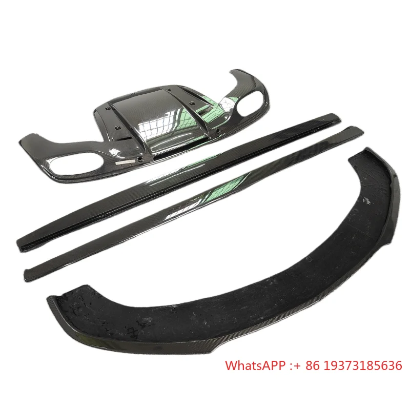 Carbon Fiber Aerodynamic Kit for 12-14 Bentley GT V8 Carbon Fiber Front Lip Side Skirt Rear Diffuser Body Kit Body Kit