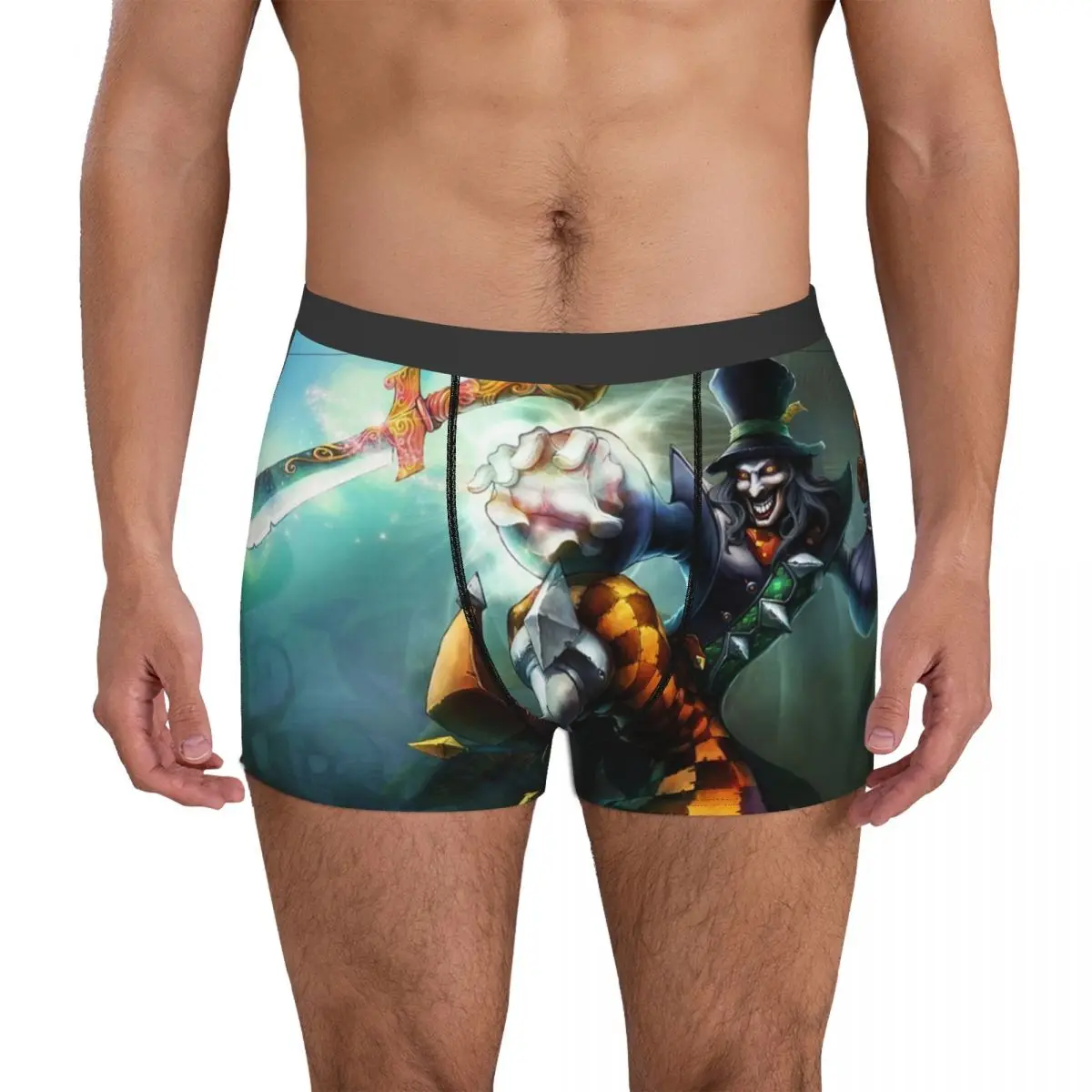 League Of Legends Multiplayer Online Battle Arena Game Men's Boxer Briefs Shorts Men Underpants  Men's Panties Soft Underwear