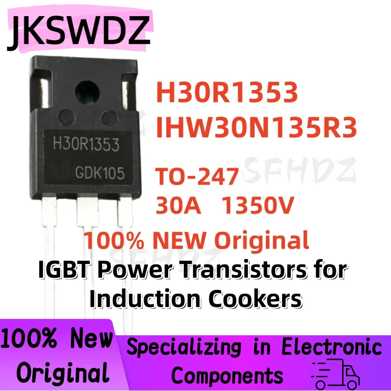 Original 5/10/20PCS 100% Brand New Quality H30R1353 IHW30N135R3 TO-247 30A 1350V IGBT power transistor for induction cooker