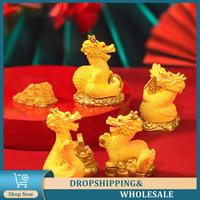 Gold Ornaments Creative Mascot Smooth Bottom Vivid Image Home Decorations Yuanbao Ornaments Zodiac Desktop Car Ornaments Gold