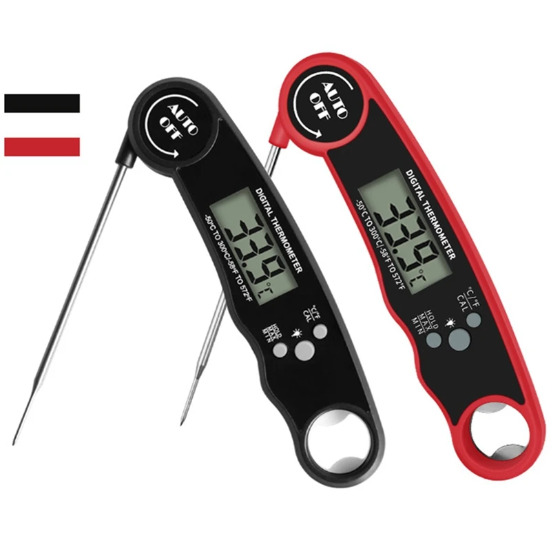 Kitchen Meat Thermometer Probe Digital Food Milk Thermometer for Meat Foldable BBQ Oven TP300 Electronic Temperature Gauge Tool
