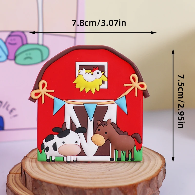 Bauernhoftier-Kuchenaufsatz, Kuh, Schwein, Bergrinder, Küken-Kuchendekorationen für Babyparty, Kinder, alles Gute zum 1. Geburtstag, Partyzubehör – Detail 38