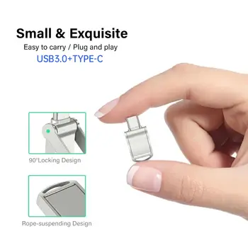 高速磁吸USB USB 3.0隨身碟 128GB 銀色外部儲存 金屬512GB 碟盤 1TB 2TB 碟盤 聯想 6 最佳銷售 2TB USB - №4