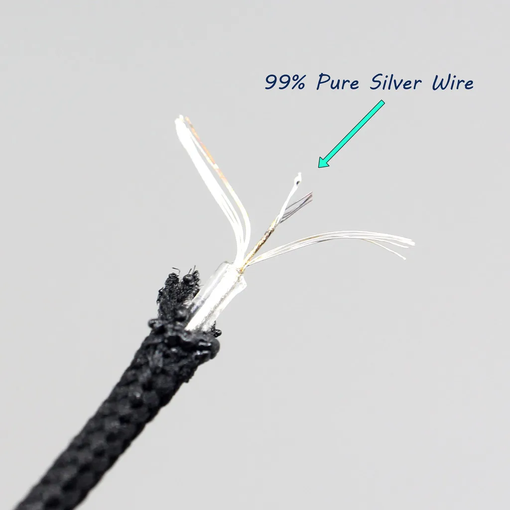 LN008245 99% Pure Silver inside Shielding 4 Core Cable 4.4mm Balanced Male to 4.4mm Balanced Adapter For IFI Zen DAC