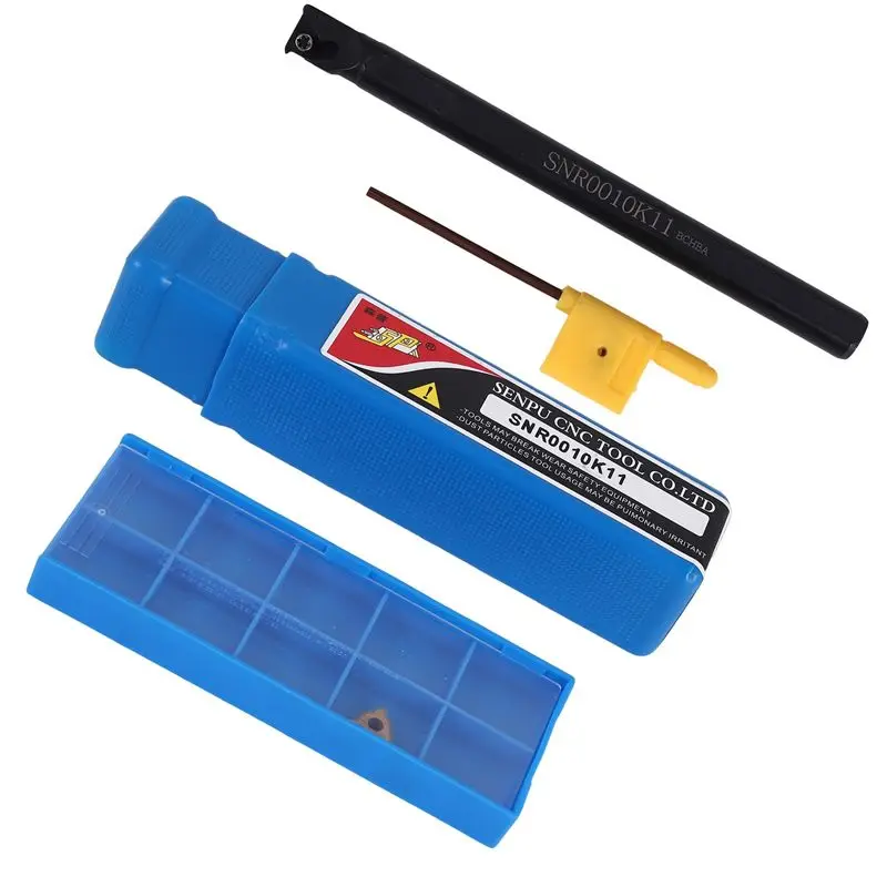 

1Pc Snr0010k11 Internal Tool Boring Holder+ Wrench + 11Ir A60 Carbide Insert For Lathe Threading Turning Tool