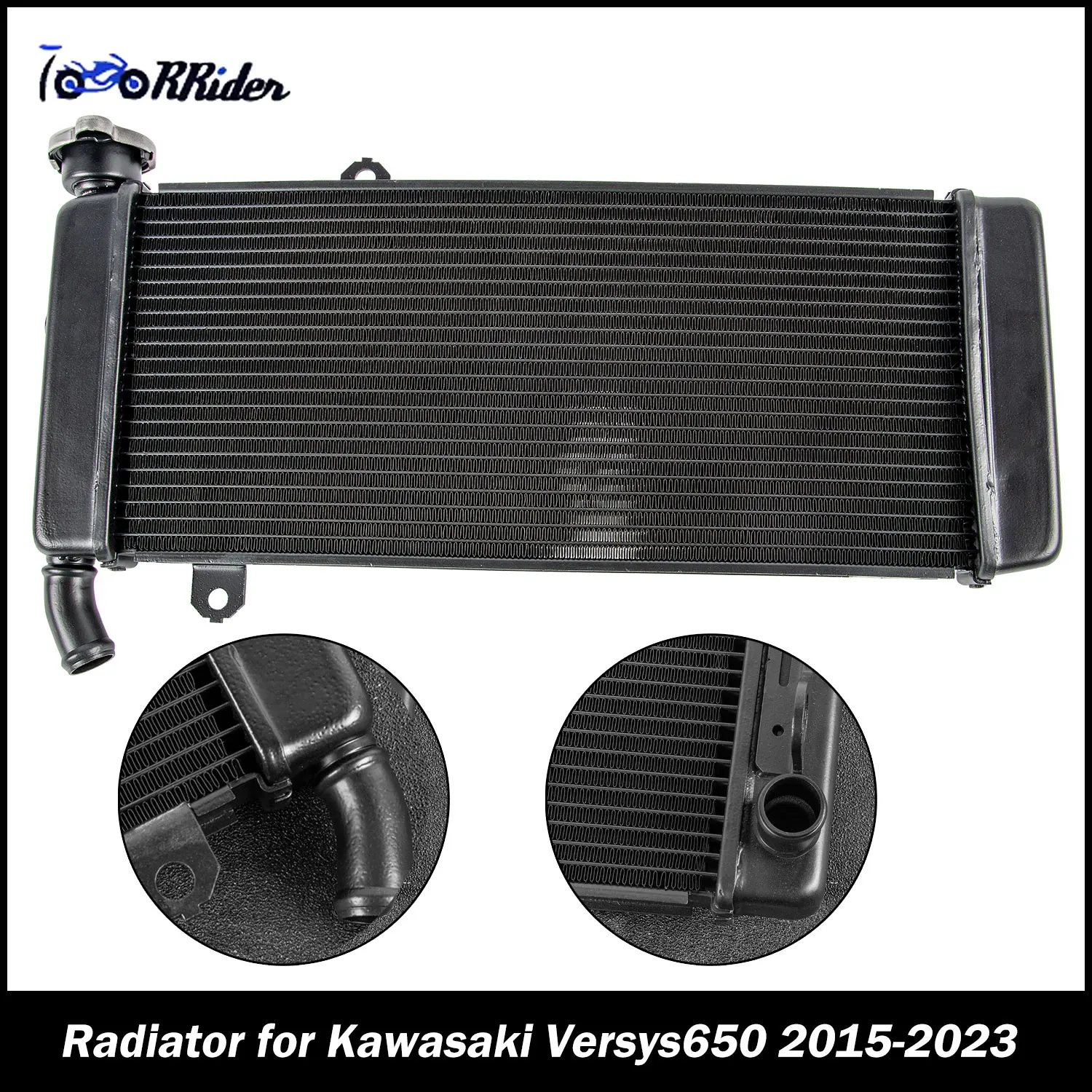 

Versys 650 Motorcycle Engine Cooling Radiator for Kawasaki Versys650 2015-2023 Radiator Water Cooling Grille Guard Protector