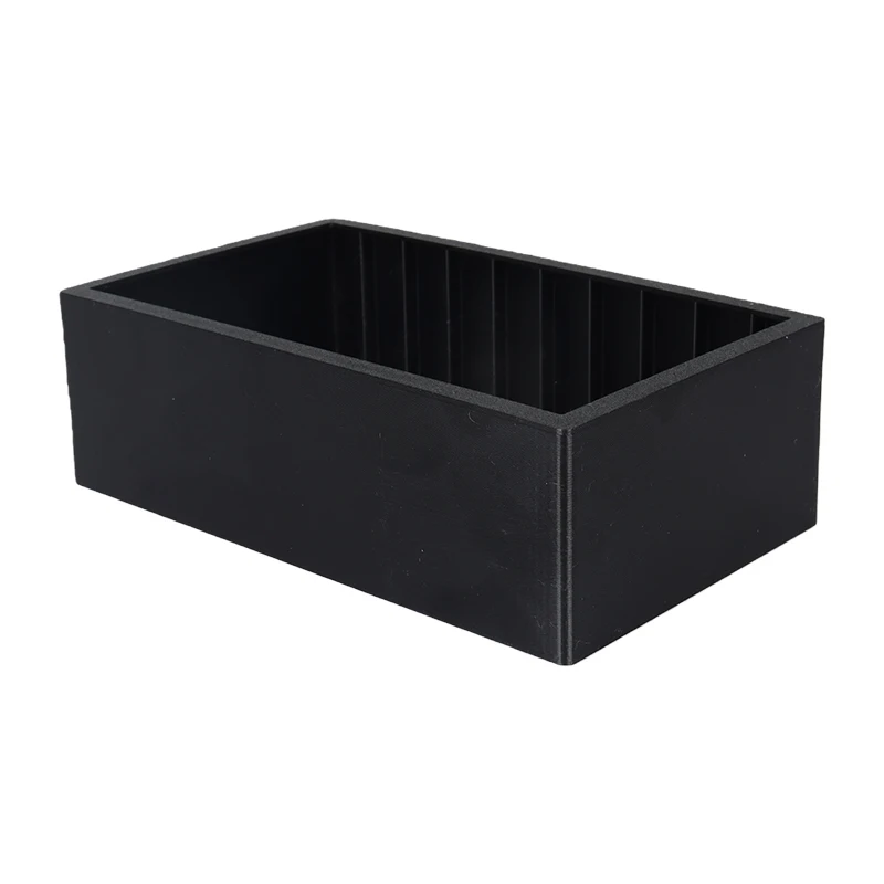 1 Stück schwarze Kassettenhalterbox aus Kunststoff mit Magnetverschluss, kompakter Organizer mit großem Fassungsvermögen, bietet Platz für bis zu 10 Kassetten – Detail 7