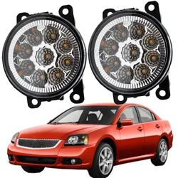 Fog Light Assembly Car Front Bumper LED Fog Lamp Daytime Running Lamp 12V H11 For Mitsubishi Galant DJ_ ED_ EF_ Saloon 2003-2007