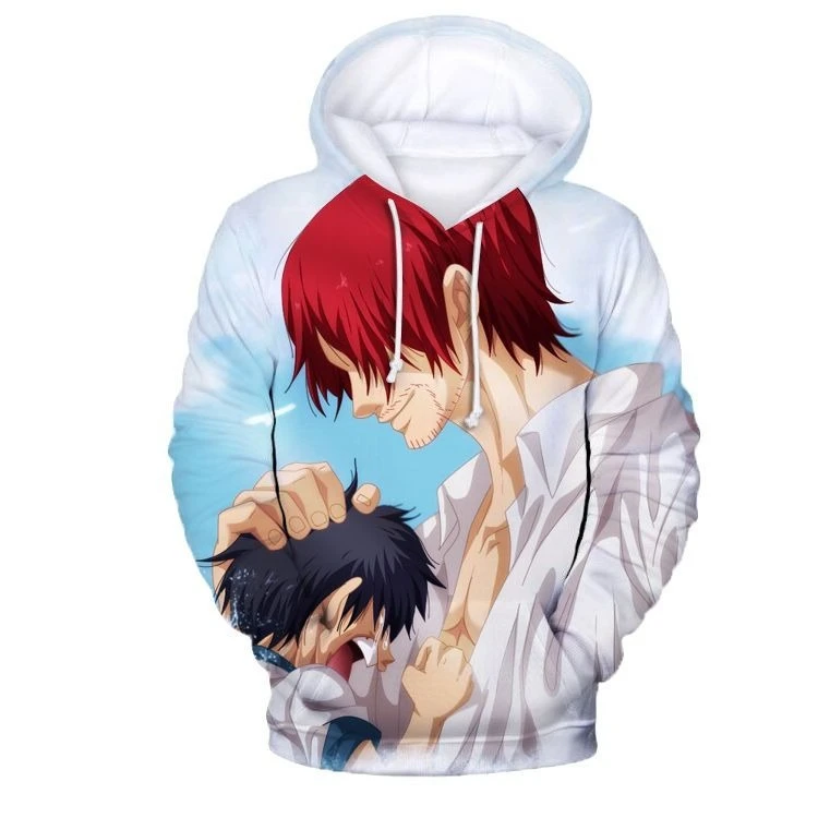 

One Piece Zoro Hooded 3D Sweatshirt for Men Long Sleeve Coat Loose Autumn and Winter Anime Student Clothes Top Trend