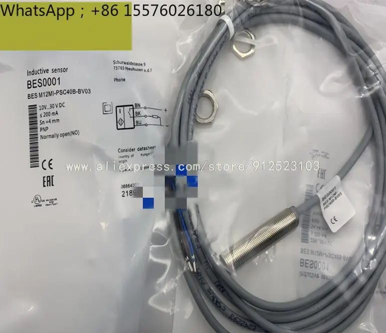 BES M12MI-PSC40B-BV02 BV03 BV05 PNP NO Inductive Proximity Switch Sensor