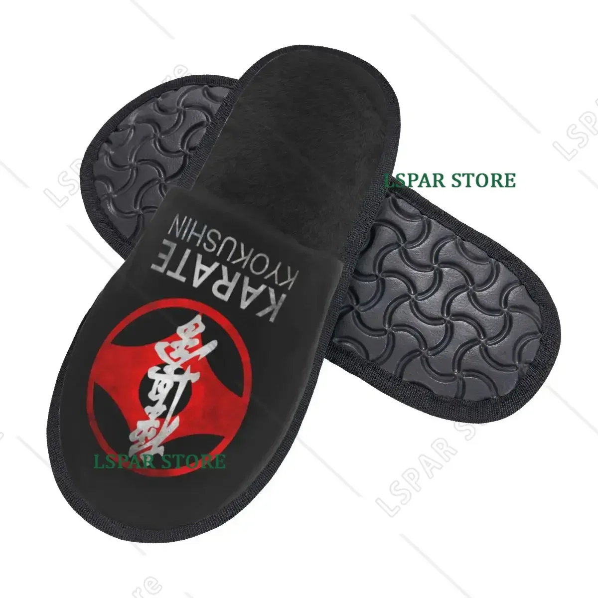 Custom Karate Kyokushin Cozy Scuff With Memory Foam Slippers Women Martial Arts Hotel House Shoes