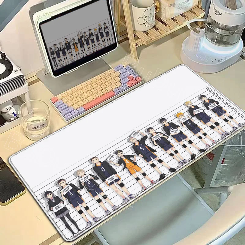 

Anime HD Haikyuu Large Rubber Rugs PC Laptop Gamer Mat Laptop Desk Mat Non-slip Computer Mouse Pad Keyboard Office Desktop Mats
