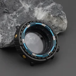 Mod Tuna Canned Watch Case Fits NH35 NH36 4R Movt 20ATM Waterproof Accessories Transparent Back Cover Replace Cases