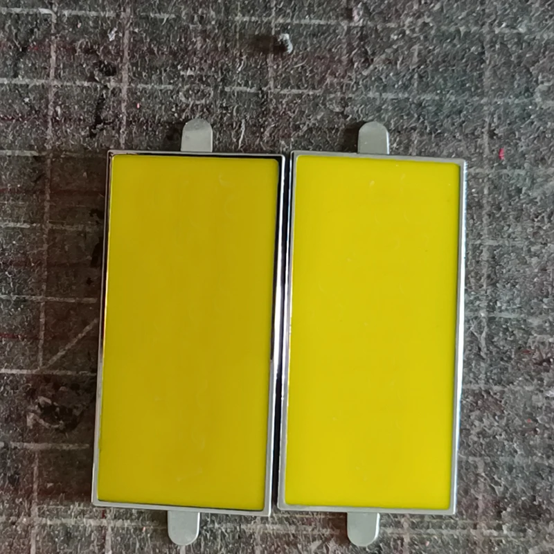 

47x22mm Epoxy Resin Rectangle Tag ,Silk Screen Customzied Logo