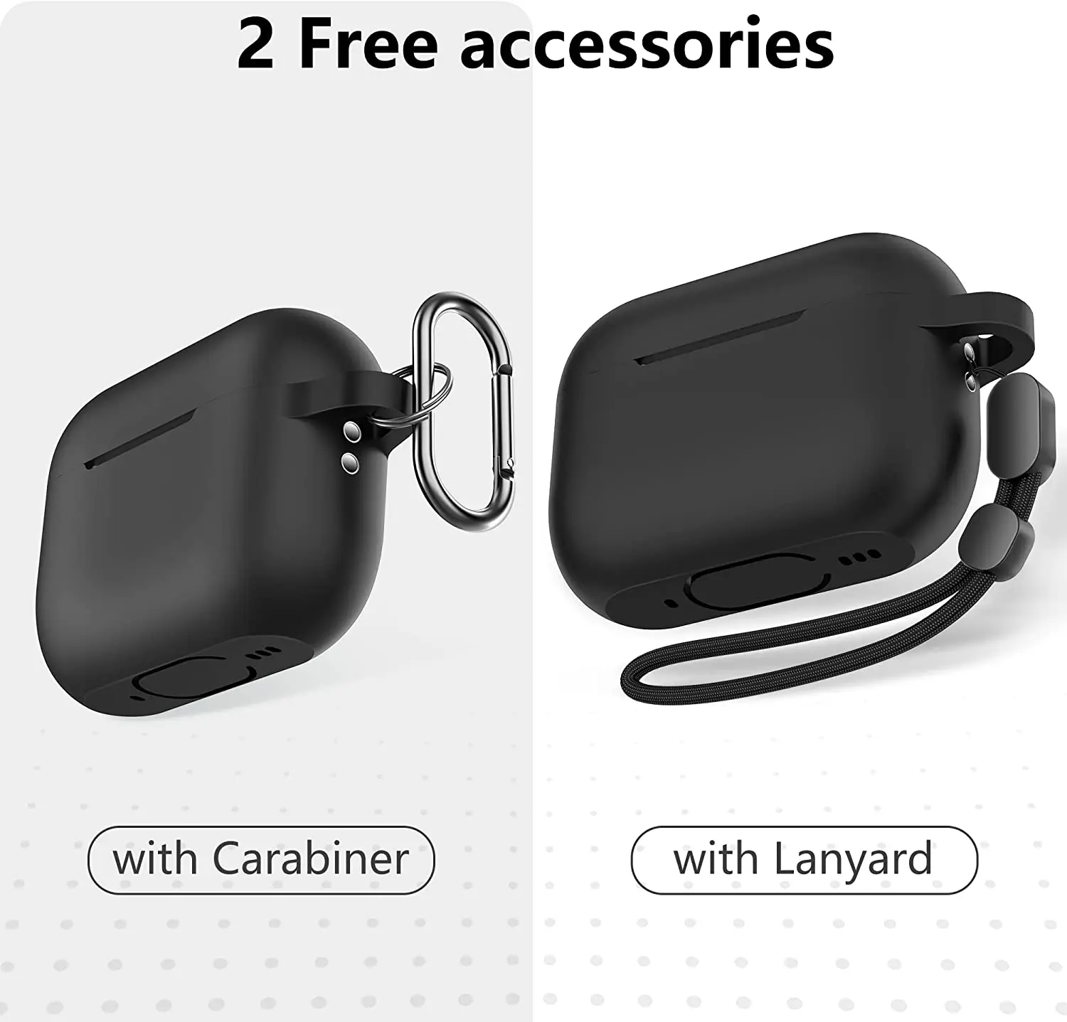 Чехол для Airpods Pro 2-го поколения, мягкие чехлы, противоударный чехол с цепочкой для ключей, чехол для женщин для AirPods Pro 2, чехол для зарядки