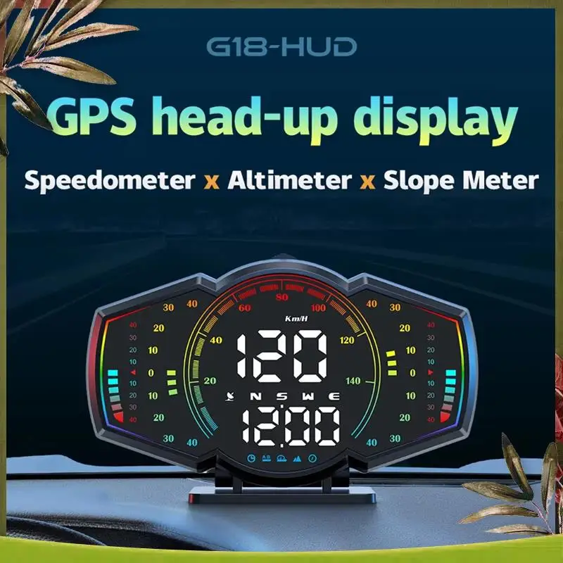 

НОВЫЙ автомобильный GPS-спидометр, проекционный дисплей, сигнализация скорости, компас HUD, автомобильный электронный датчик KMH MPH для всех транспортных средств