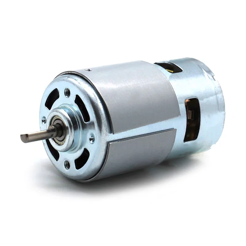 DC Motor Spindle Motor 775 Large Torque High Power Electronic Component Motor 3000-12000 RPM Motor Ball Bearing