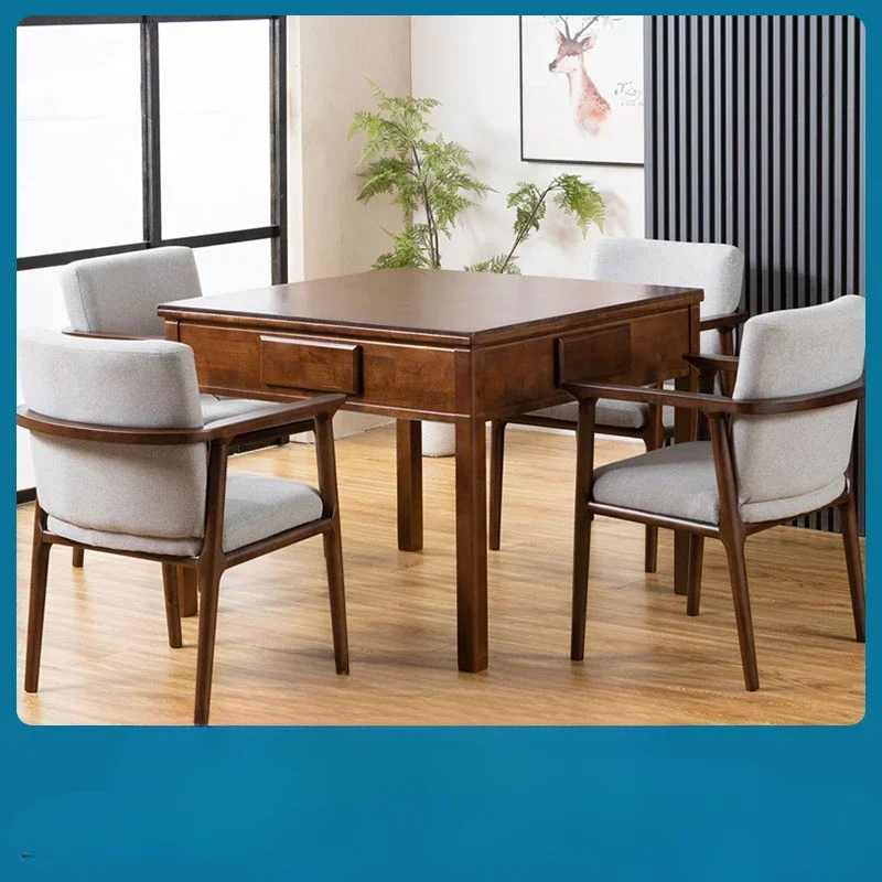 

Mahjong Table Automatic Mahjong Machine Household Dining Table Dual-Purpose in One Electric Mute Chinese Simple Multifunctional