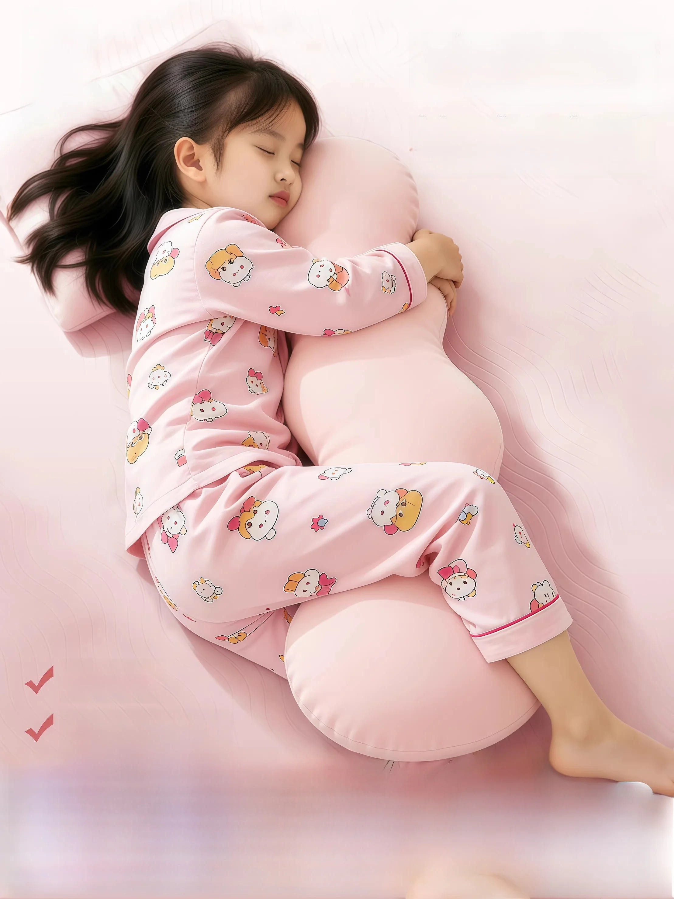 

Детская подушка-валик для сидения на диване, с боковой поддержкой, удлиненная, охлаждающая, для мальчиков и девочек, для кровати, подушка-валик