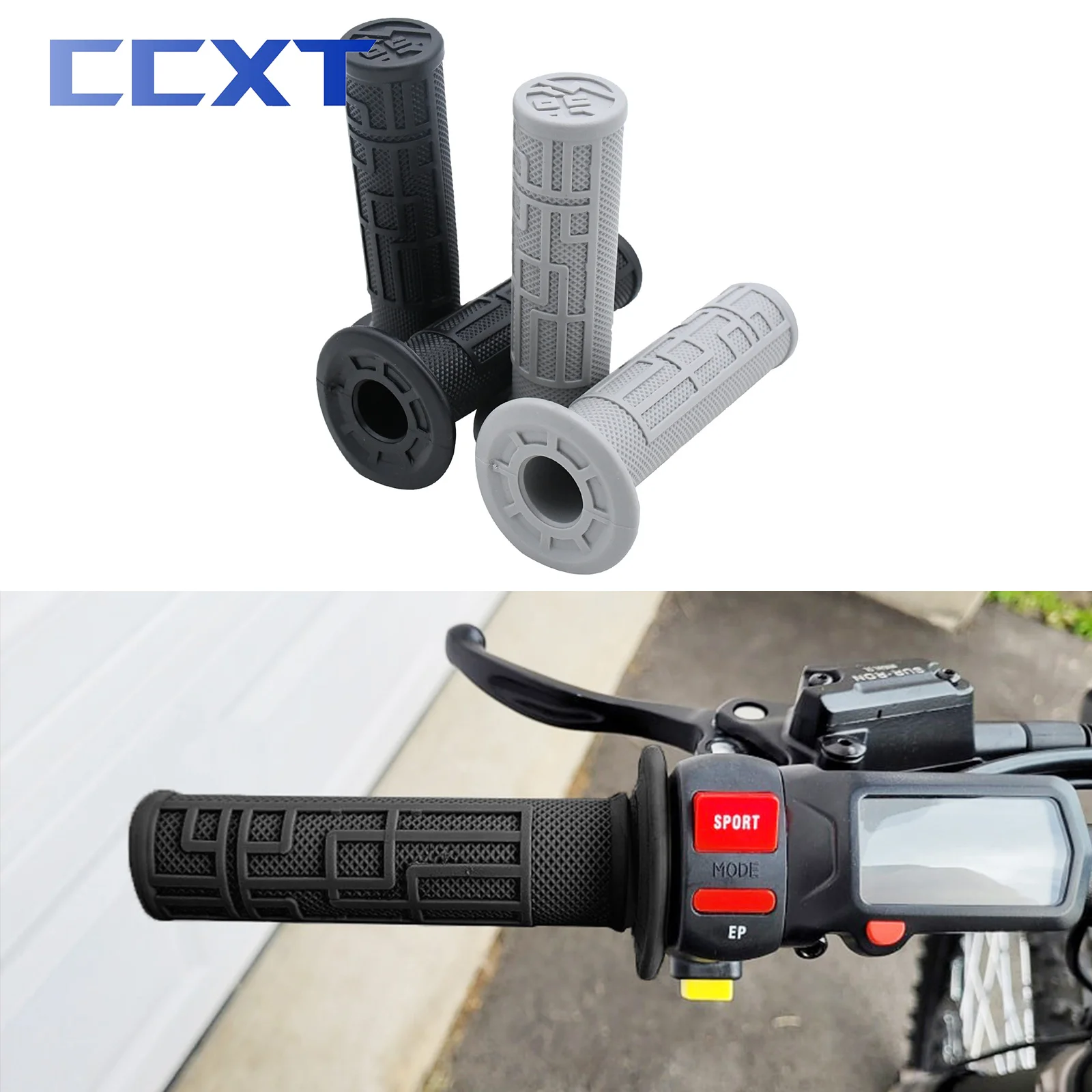 Motorcycle Rubber Handlebar Grip Glue Hand Grip Brake Handle Grips Cover For Sur-Ron Surron Light Bee S X For Segway X260 X160