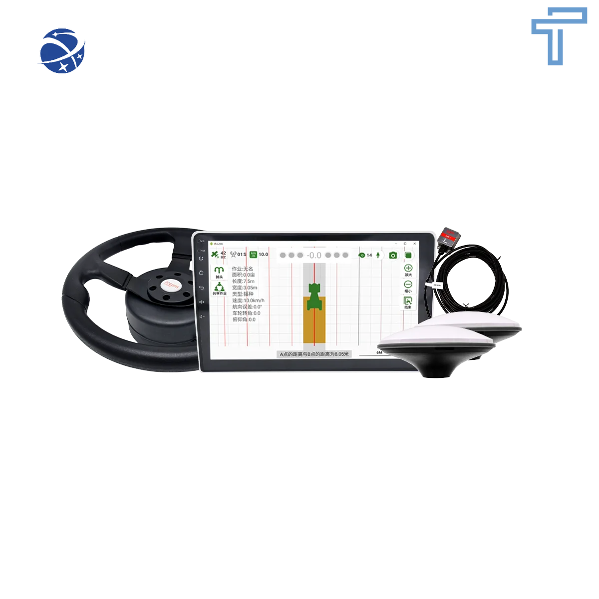 Precision Intelligent Auto-Steering System for Tractors with GPS Navigation and GNSS Technology