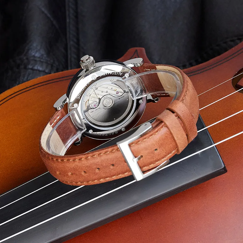 Baltany 2025 New Men Automatic Mechanical Watch Miyota 9122 Retro Sapphire Crystal Hardening Process Dress Watch for men