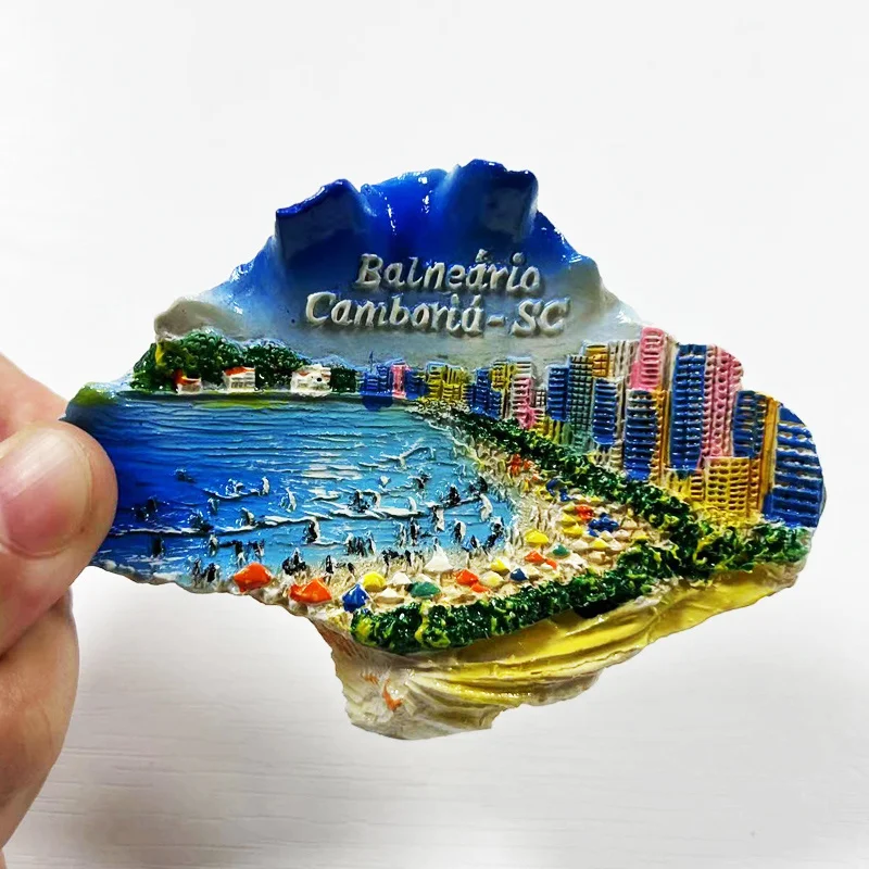

Balneario Camboriu 3D Resin Fridge Magnet - Brazil's Coastal Beauty and Cultural Heritage