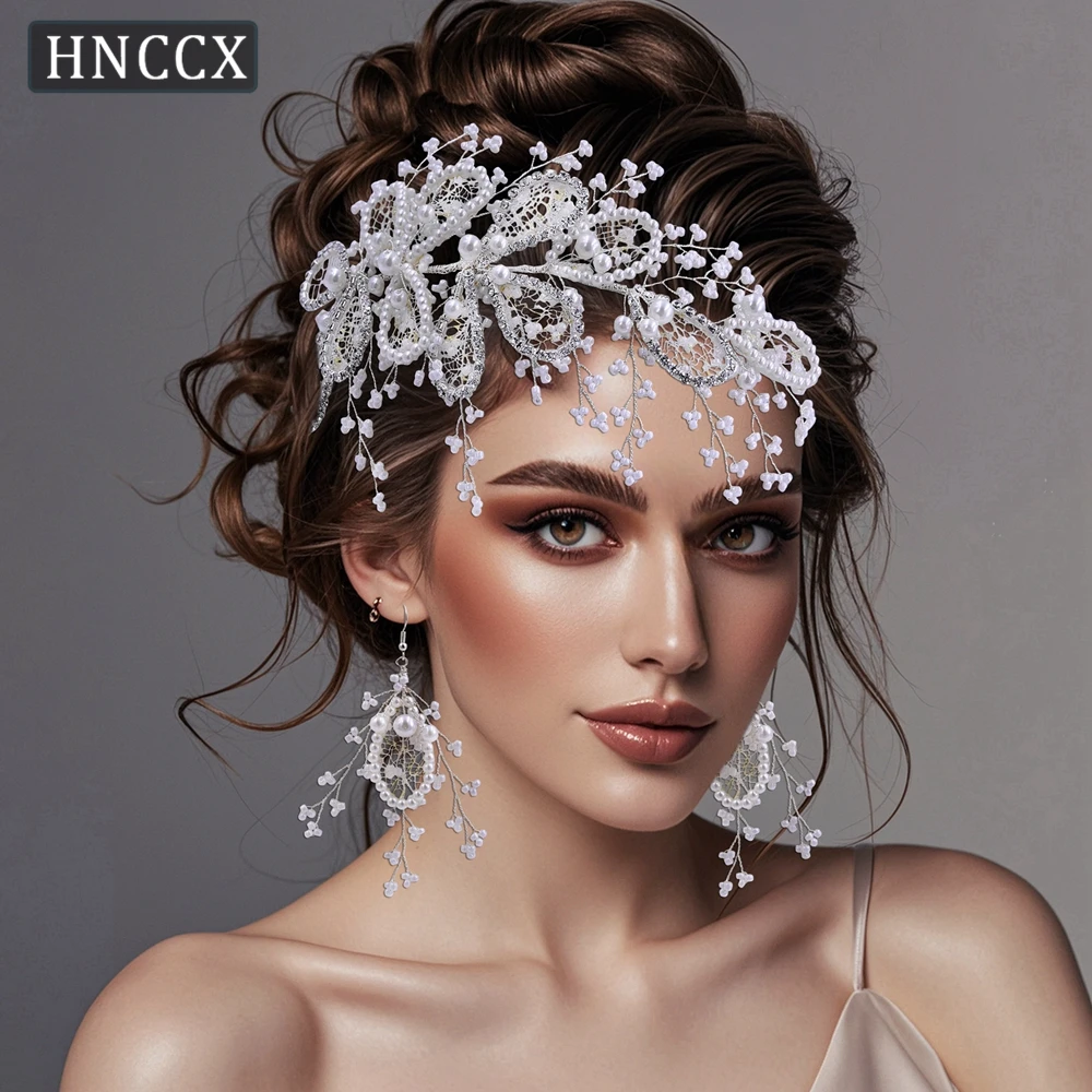 YouLaPan Atmosphere Pearl Braided Headband Women Rhinestone Hairband Sweet Bridal Headwear Trendy Wedding Hair Accessories HP486