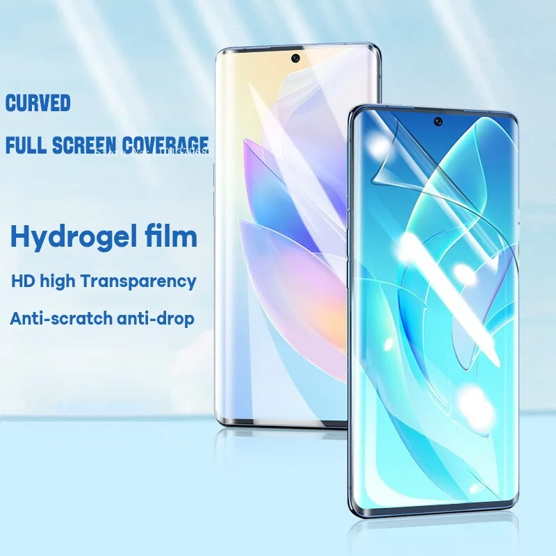 2Pack TPU Hydrogel Screen Protector for Honor 200 100 90 80 Pro Series Full Curve Coverage HD Transparent Scratch-Resistant Film