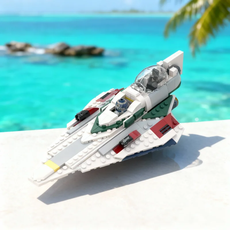 281pcs MOC Star Battle Mace Windu's Delta 7 Starfighter Model Building Blocks Toys Architecture Christmas Gift Display DIY Art