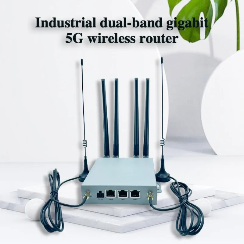 Car router industrial grade 4G/5G full gigabit network port wide voltage 9-36V MTK7621 built-in M2 interface
